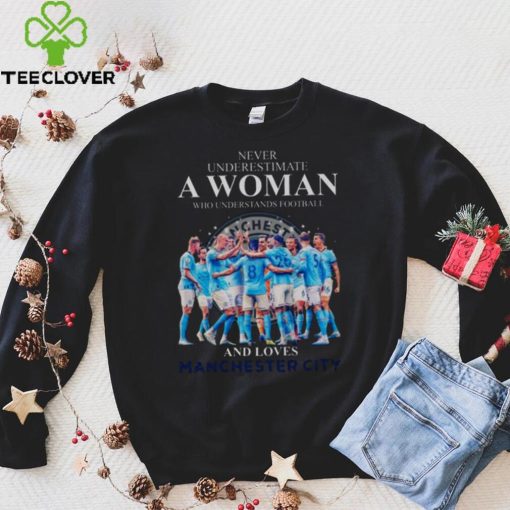 Never Underestimate A Woman Who Understands Football And Loves Manchester City 2023 Shirt