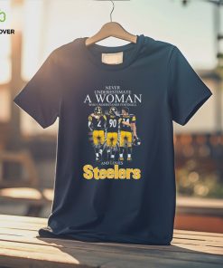 Never Underestimate A Woman Who Understands Football And Loves Pittsburgh Steelers Rudolph Watt And Pickens Signatures Shirt