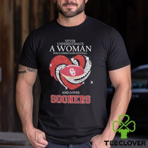 Never Underestimate A Woman Who Understands Football And Loves Sooners Shirt