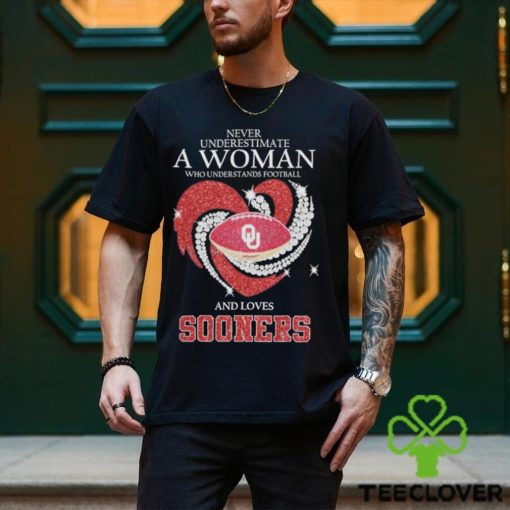 Never Underestimate A Woman Who Understands Football And Loves Sooners Shirt