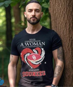 Never Underestimate A Woman Who Understands Football And Loves Sooners Shirt