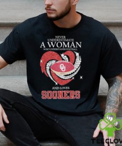 Never Underestimate A Woman Who Understands Football And Loves Sooners Shirt