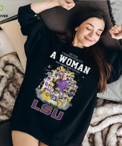 Never Underestimate A Womne Who Understand Football And Loves LSU Unisex T Shirt