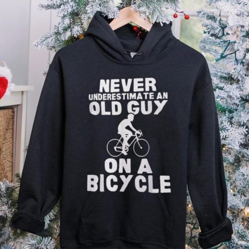 Never Underestimate An Old Guy On A Bicycle Gift Shirt