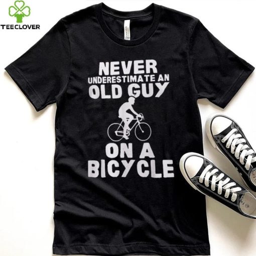 Never Underestimate An Old Guy On A Bicycle Gift Shirt