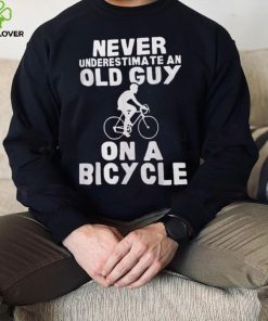 Never Underestimate An Old Guy On A Bicycle Gift Shirt