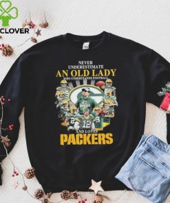 Never Underestimate An Old Lady A Who Understands Football And Loves Packers Shirt