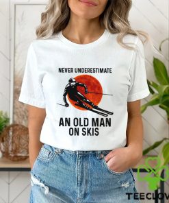 Never Underestimate An Old Man On Skis Classic T Shirt