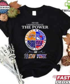 Never Underestimate The Power Of New York logo shirt Limited Edition
