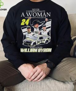 Never Understimate a women who Understands Nascar 24 and love William Byron Shirt shirt