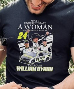 Never Understimate a women who Understands Nascar 24 and love William Byron Shirt shirt