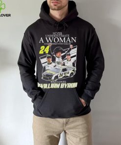 Never Understimate a women who Understands Nascar 24 and love William Byron Shirt shirt