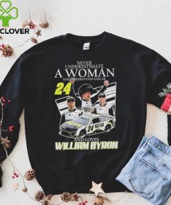Never Understimate a women who Understands Nascar 24 and love William Byron Shirt shirt