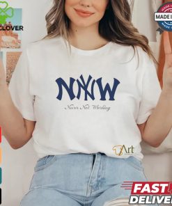 Never not working New York Yankees logo shirt