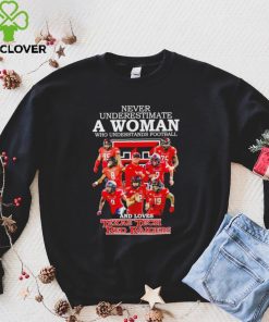 Never underestimate a Woman who understands football and loves Texas Tech Red Raiders signatures 2023 hoodie, sweater, longsleeve, shirt v-neck, t-shirt