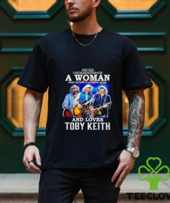Never underestimate a woman who listens to Country Music and loves Toby Keith shirt