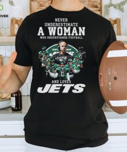 Never underestimate a woman who understands baseball and loves new york jets 2023 signatures shirt