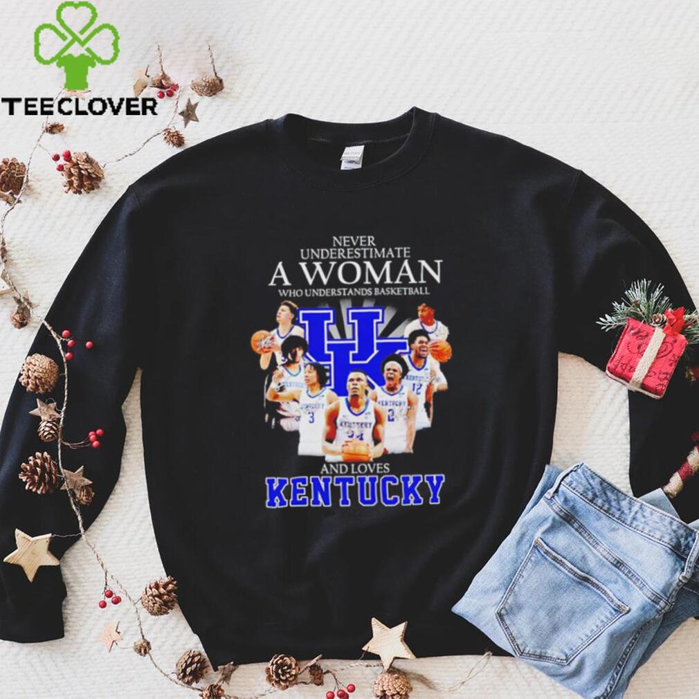 Never underestimate a woman who understands basketball and loves Kentucky T Shirt Never underestimate a woman who understands basketball and loves Kentucky T Shirt