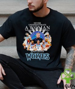 Never underestimate a woman who understands basketball and loves Wolves hoodie, sweater, longsleeve, shirt v-neck, t-shirt