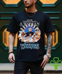 Never underestimate a woman who understands basketball and loves Wolves hoodie, sweater, longsleeve, shirt v-neck, t-shirt