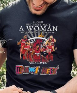 Never underestimate a woman who understands basketball and loves miami heat 2024 hoodie, sweater, longsleeve, shirt v-neck, t-shirt