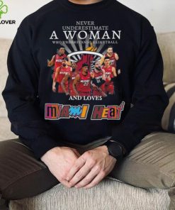 Never underestimate a woman who understands basketball and loves miami heat 2024 hoodie, sweater, longsleeve, shirt v-neck, t-shirt