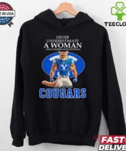 Never underestimate a woman who understands football and loves Cougars shirt 3 Never underestimate a woman who understands football and loves Cougars shirt
