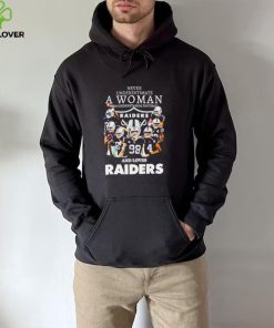 Never underestimate a woman who understands football and loves Raiders shirt