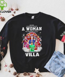 Never underestimate a woman who understands football and loves Villa signatures shirt