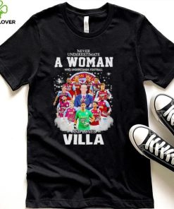 Never underestimate a woman who understands football and loves Villa signatures shirt 2 Never underestimate a woman who understands football and loves Villa signatures shirt