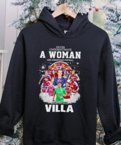 Never underestimate a woman who understands football and loves Villa signatures shirt 3 Never underestimate a woman who understands football and loves Villa signatures shirt