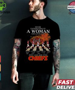 Never underestimate who loves fall and her chiefs shirt