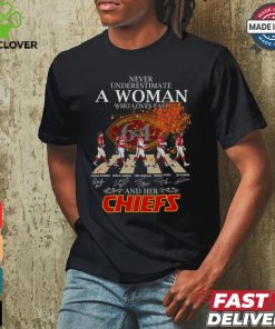 Never underestimate who loves fall and her chiefs shirt