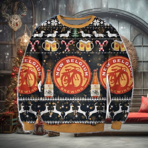 New Belgium 3D Ugly Christmas Sweater Christmas Gift