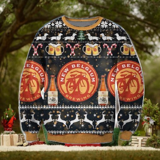 New Belgium 3D Ugly Christmas Sweater Christmas Gift