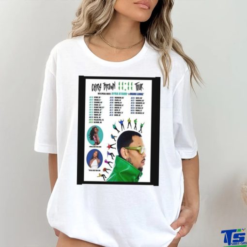 New Chris Brown 1111 Tour 2024 Poster Shirt