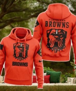 New Cleveland Browns Nfl Salute To Service New Logo 3d Hoodie