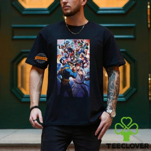 New Collab Game Marvel Versus Capcom Fighting Collection Arcade Classics Logo Unisex T Shirt