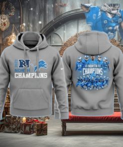 New Detroit Lions 2023 Nfc North Division Champions Hoodie Limited Edition