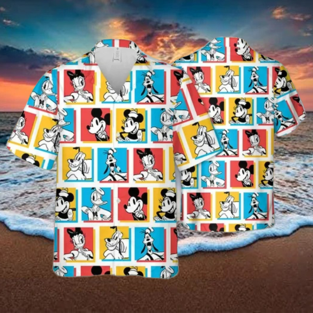 New Disney Characters Hawaiian Shirt New Disney Characters Hawaiian Shirt