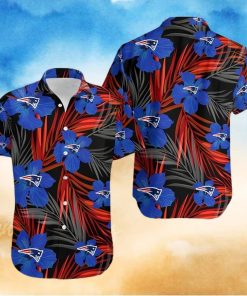 New England Patriots 2 Flower Hawaiian Shirt