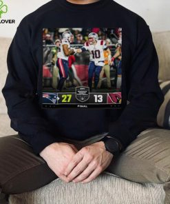New England Patriots 27 13 Cardinals NFL 2022 Gameday matchup final score hoodie, sweater, longsleeve, shirt v-neck, t-shirt