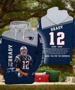 New England Patriots 3D Printed Hoodie