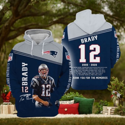 New England Patriots 3D Printed Hoodie