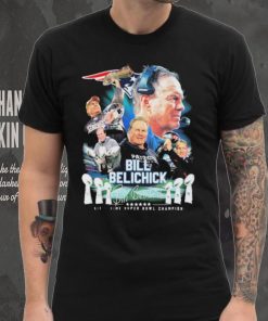 New England Patriots Bill Belichick Six Time Super Bowl Champion Shirt 7 New England Patriots Bill Belichick Six Time Super Bowl Champion Shirt