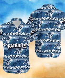 New England Patriots Coconut Trees Nfl Hawaiian Shirt