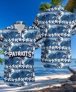 New England Patriots Coconut Trees Nfl Hawaiian Shirt