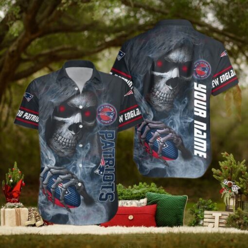 New England Patriots Custom Funny Beach Outfit Hawaiian Shirt Gift For Him