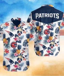 New England Patriots Floral All Over Print Unisex Hawaiian Shirt And Beach Short