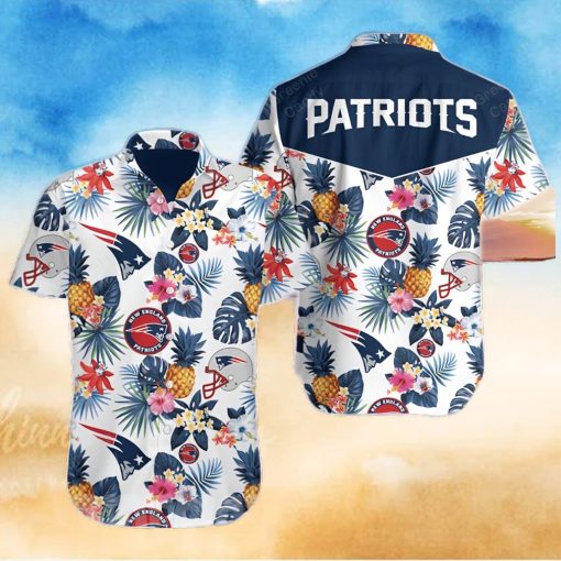 New England Patriots Floral All Over Print Unisex Hawaiian Shirt And Beach Short